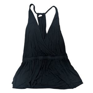 WE THE FREE Women's Black V-Neck Flowy Tank Top Size Medium